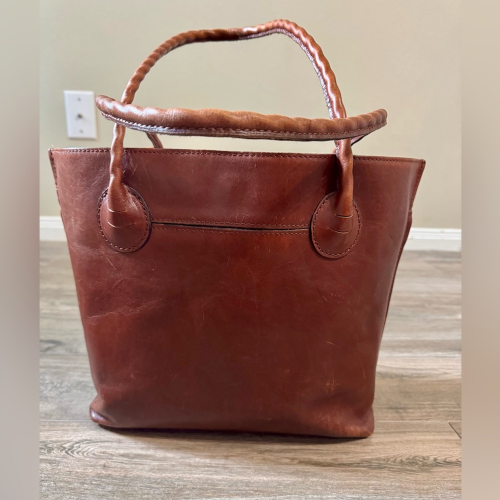 Patricia Nash Brown Leather Tote Bag - Picture 5 of 11